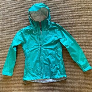 Teal Patagonia Rain Jacket